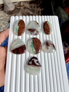 Prix de gros Aquaprase Cabochon, pierre précieuse de cristal de guérison verte naturelle très demandée, mélangée pour la fabrication de bijoux, pierre verte en vrac - Product Image 4