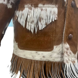 Fringe Biker Leather <b>Jacket</b> <b>Men</b> Western Cowboy <b>Suede</b> Tassel Motorcycle Coat Fashion Outerwear Custom Wholesale Wholesale - Product Image 4