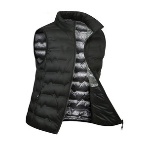Chaleco Acolchado Sin Mangas para Hombre, Estilo Hip Hop, Reversible, Impermeable, Relleno de Poliéster, Ultraligero, Delgado, Cálido y Ligero para Invierno - Product Image 1