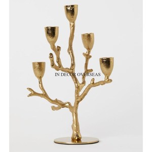 Top Quality Brass Made Attractive Look Unique Designer Luxury <b>Candle</b> <b>Stick</b> Holder Home Hotel Table Centerpiece Decoration Supply - Product Image 6