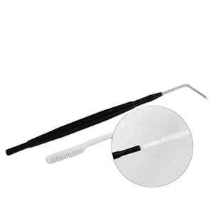 Séparateur de cils noir moderne en acier inoxydable, applicateur de permanente pour cils, instrument de coiffage des sourcils, beauté professionnelle - Product Image 1