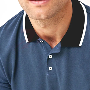 Wholesale Plus Size Sports Golf for Polo <b>Shirt</b> 100% Cotton <b>Half</b> Sleeve T-<b>Shirt</b> Custom Printing Breathable New Design Solid - Product Image 3
