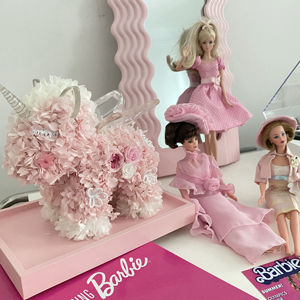 Decoración del hogar Adornos elegantes Caja de regalo para siempre Secado inmortal preservado Rosa Hortensia <span class=keywords><strong>unicornio</strong></span> flor eterna en caja de acrílico - Product Image 3