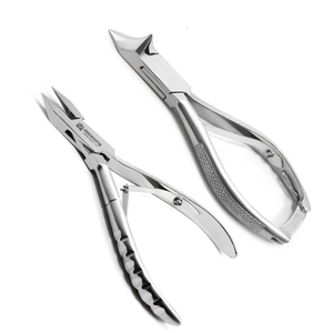 Set of 2 Heavy Duty Thick Nail Cutters <b>Toe</b> Nail Cutter & Moon Shape Clipper Ingrown Nails - Product Image 1