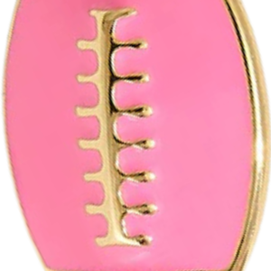 Pendientes de botón de fútbol AKA rosa y verde, tono dorado, esmaltados, joyería de moda para mujer, accesorios de regalo lindos inspirados en el deporte - Product Image 5