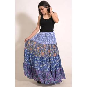 Boho Cotton Patchwork Maxi <b>Skirt</b> Handmade Indian Gypsy <b>Skirt</b> Casual <b>Summer</b> Festival Wear - Product Image 2