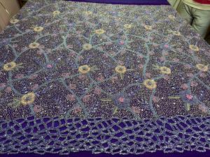 Vestido de Fiesta de Lujo Ecológico con Cuentas 3D Bordadas a Mano, de Organza y Encaje, Corte A, con Cintura Imperio y Largo Mini - Product Image 4