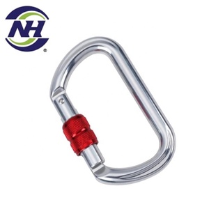 Mosquetón de aleación de aluminio con gancho a presión 22kN EN362 Acabado anodizado 79G para minería e industria general - Product Image 3