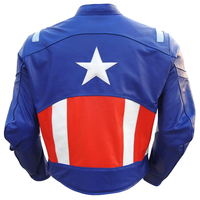 Veste en cuir pour homme Captain Black, style moto, 100% cuir de vache véritable, veste en cuir américaine, taille personnalisée, logo, style tendance