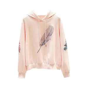 Sudadera con Capucha de Verano para Mujer, Diseño de Mariposa Sublimado, Estilo Casual, Holgado y Cómodo, a la Moda - Product Image 4