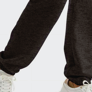 Women Black Knitted Harem <b>Pants</b> Mid Waist Elastic Loose Fit Ankle-Length Solid Casual Autumn Sweatpants - Product Image 4