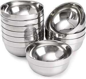 Tazón de Acero Inoxidable para Aperitivos y Sopa de 15 Oz, Tazón Aislado de Doble Pared Antideslizante para Cereales, Sopa, Aperitivos, Arroz, Postre y Cocina - Product Image 4