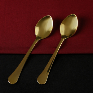 Ensemble de cuillères en laiton à manche court, cuillères de table et fourchettes pour la cuisine et la salle à manger, fournisseurs en gros d'ensembles de couverts en laiton - Product Image 2