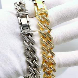 Geometric Moissanite <b>Statement</b> <b>Necklace</b> 18K Gold Plated S925 Hiphop Cuban Chain Unisex Everyday Wear - Product Image 3
