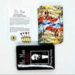 Juego de Cartas Mágicas Mr. Man, Baraja Marcada, Fácil de Leer con Sistema de Código, Juego de 2 - Product Image 1