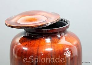 Classical Teardrop Rosewood Urn Airtight <b>Dog</b> Pet Memorial Vase - Product Image 3