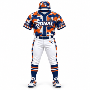 Uniformes de Béisbol con Logotipo Personalizado, Uniformes de Béisbol Sublimados de Alta Calidad, Servicio OEM, Camiseta de Béisbol para Hombre - Product Image 1