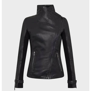OEM Custom Logo Faux <b>Leather</b> <b>Jacket</b> Women's Outerwear Casual <b>Jacket</b> Bulk Order Private Label Factory - Product Image 1