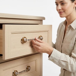 Traditional <b>Silver</b> Ceramic Cabinet Bar Handle with Decorative Ends for Kitchen Furniture Hardware - Product Image 2