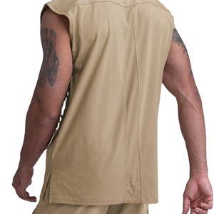 Débardeurs sans manches pour hommes de haute qualité, surdimensionnés, personnalisables avec logo, pour le fitness, le sport, grandes tailles, débardeur de gym pour hommes, vêtements décontractés - Product Image 2