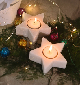 Exclusive Star Shape <b>marble</b> <b>Candle</b> Holder For Dinner organizer Table Decorative Tealight Stand At Low Price - Product Image 1