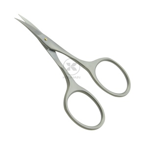 Tijeras profesionales de manicura de 9cm KOUNAIN, herramienta de eliminación de cutículas de vello de uñas de belleza de acero inoxidable con punta afilada recta curva - Product Image 4