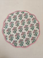 Tapis de table moderne réversible en coton personnalisable à imprimé léopard matelassé fin, lavable à la main, séchage à l'air, rond/carré/ovale, rose bébé