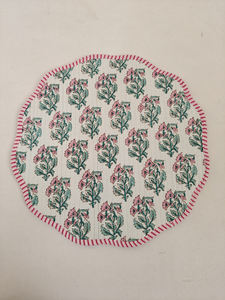 Mantel Individual Moderno Reversible de Algodón con Estampado Rosa Bebé, Acolchado, Delgado, Lavable a Máquina, Multiforma, para Mesa de Comedor - Product Image 2