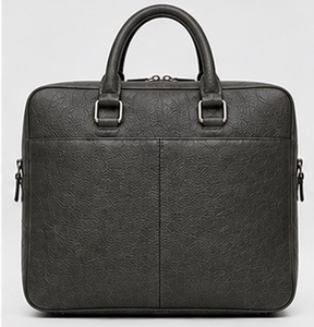 Gravs Sac messager classique en cuir véritable noir pour ordinateur portable de grande taille, souple, rétro, pour le bureau, le travail quotidien, imperméable - Product Image 1