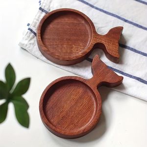 Posavasos Cuadrados de Bambú con Diseño de Árbol, Alfombrillas y Protectores Antideslizantes, Estilo Moderno - Product Image 5