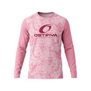 2026 High Quality Heat-Transfer Printed Full Sleeve Crew Neck Unisex Soccer Jersey Front Custom Team Name 100% <b>Polyester</b> - Product Image 1