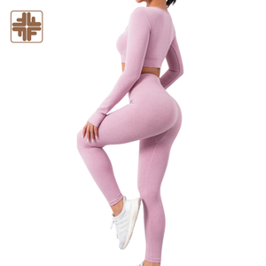 Automne Bodybuilding Sport Fitness Yoga Set Vêtements pour femmes - Product Image 4