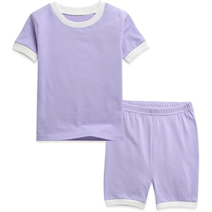 Traje de bebé con estampado de estrellas, camiseta de manga corta con cuello redondo, conjunto de pantalón bombacho con cintura elástica - Product Image 5