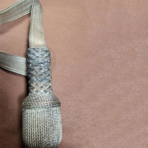 Nœud de sabre en coton/nylon/polyester de haute qualité, avec pompon élégant, léger et écologique, pour uniforme de cérémonie - Product Image 3