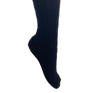 Chaussettes hautes en coton tricoté pour femmes, design original, 1 paire - Product Image 4