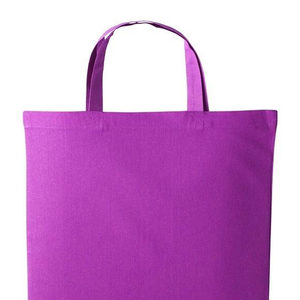 กระเป๋าผ้าแคนวาสธรรมดาแบบหูสั้น ขายส่งจำนวนมาก เป็นมิตรกับสิ่งแวดล้อม เหมาะสำหรับใส่ของช้อปปิ้ง - Product Image 5