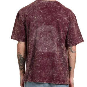 Microfiber Cotton Street Wear <b>Tshirt</b> Oversized Drop Shoulder T-shirt Custom High Quality Printing Heavy T Shirt for Men - Product Image 4