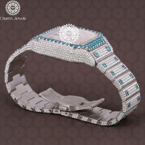 Montre carrée de luxe Charm_Jewels en acier inoxydable 30 mm avec cristal saphir, mouvement à quartz, design tendance pour femme - Product Image 2