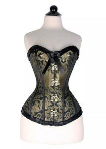 เสื้อครอเซ็ทวินเทจสำหรับผู้หญิง เซ็กซี่ กระชับสัดส่วน ระบายอากาศได้ดี ดีไซน์ทันสมัย ผ้าปักลาย สำหรับสาวพลัสไซส์ - Product Image 5