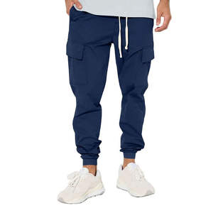 Pantalones Jogger Personalizados OEM para Hombre, Pantalones Deportivos Acampanados con Cintura Elástica y Parches - Product Image 6