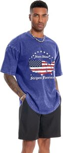 <b>Mens</b> Acid Wash Vintage Streetwear Slim Fit Heavyweight Cotton <b>Silk</b> Screen Printed Anti-Wrinkle T-<b>Shirt</b> Manufacturer Wholesale - Product Image 5
