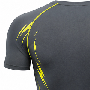 Ensemble de t-shirt et short de sport pour homme JACK KESTAR SPORTS WEAR, été, athlétique, polyester/coton, séchage rapide, léger, pour la remise en forme et la salle de sport - Product Image 4