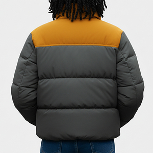 Chaquetas Acolchadas para Mujer, Estilo Moderno, Teñidas, Manga Larga, Ecológicas, Ligeras, Diseño de Burbujas Gruesas, Impermeables, Dos Tonos, Ropa Urbana - Product Image 5