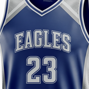 Custom OEM Wholesale Sublimation Blue Basketball Shirts Quick Dry Gym Basketball For Men And Women High Quality Quick Dry - Product Image 4