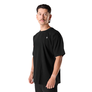 Camiseta Negra de Manga Corta para Hombre, Cómoda, de Algodón Premium, Informal, Elegante, para Gimnasio, Deportiva, Venta al Por Mayor - Product Image 3