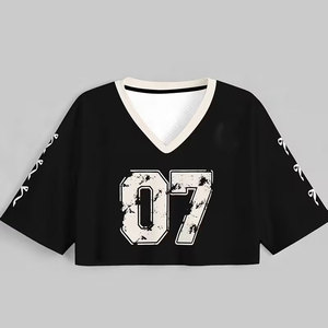 Tops Deportivos Cortos para Mujer, Diseño Moderno e Informal, Ideales para Entrenamiento Físico y Estilo Urbano - Product Image 1