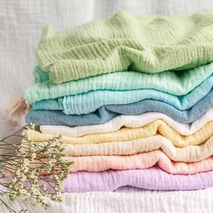Tissu en mousseline 100% coton, ultra doux, respirant, tissage uni, pour vêtements de bébé, langes, foulards, carrés en mousseline, matériaux pour textiles de maison - Product Image 3
