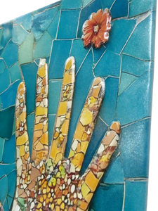 Panneau mural 3D en métal gaufré imprimé UV, best-seller, pour la décoration de la maison et du salon, art mural, taille et forme personnalisées - Product Image 5