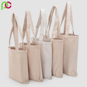 Bolsas de lona de algodón personalizadas, bolsas de mano de algodón con logotipo impreso personalizado, reutilizables, en blanco, promocional - Product Image 5