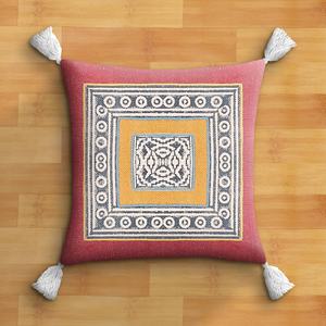 100% coton main bloc imprimé taie d'oreiller à la main géométrique housse de coussin pour la décoration intérieure Boho Style tissé oreiller - Product Image 3